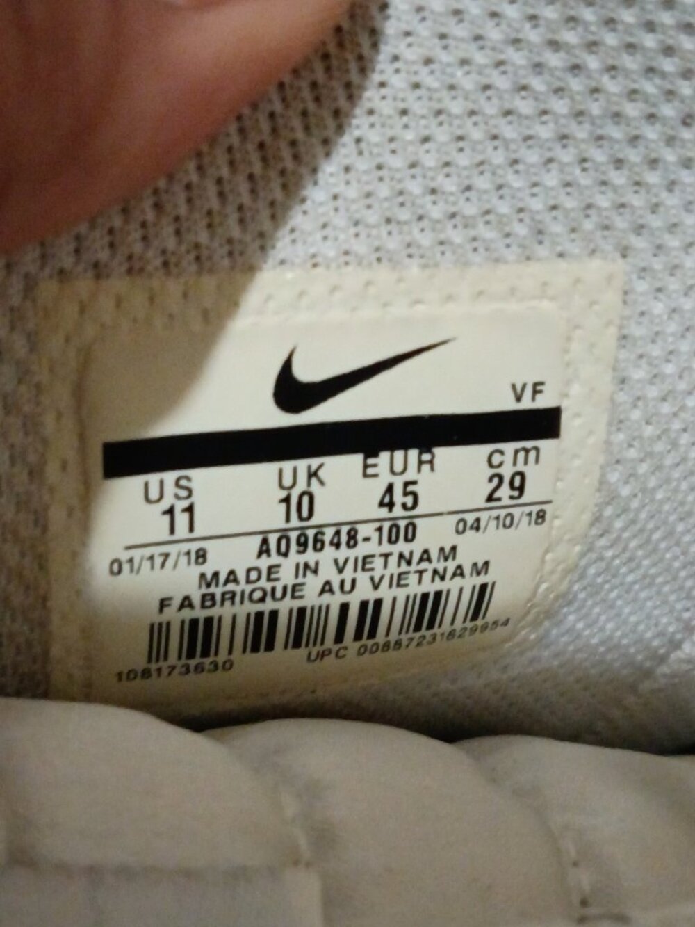 Size 11 Nike Air Force 1 07 LV8 High Just Do It White Mens Shoes AQ9648-100 - Picture 2 of 14